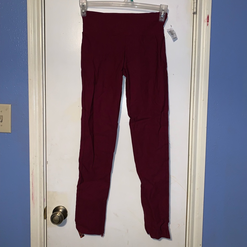 Burgundy Leggings